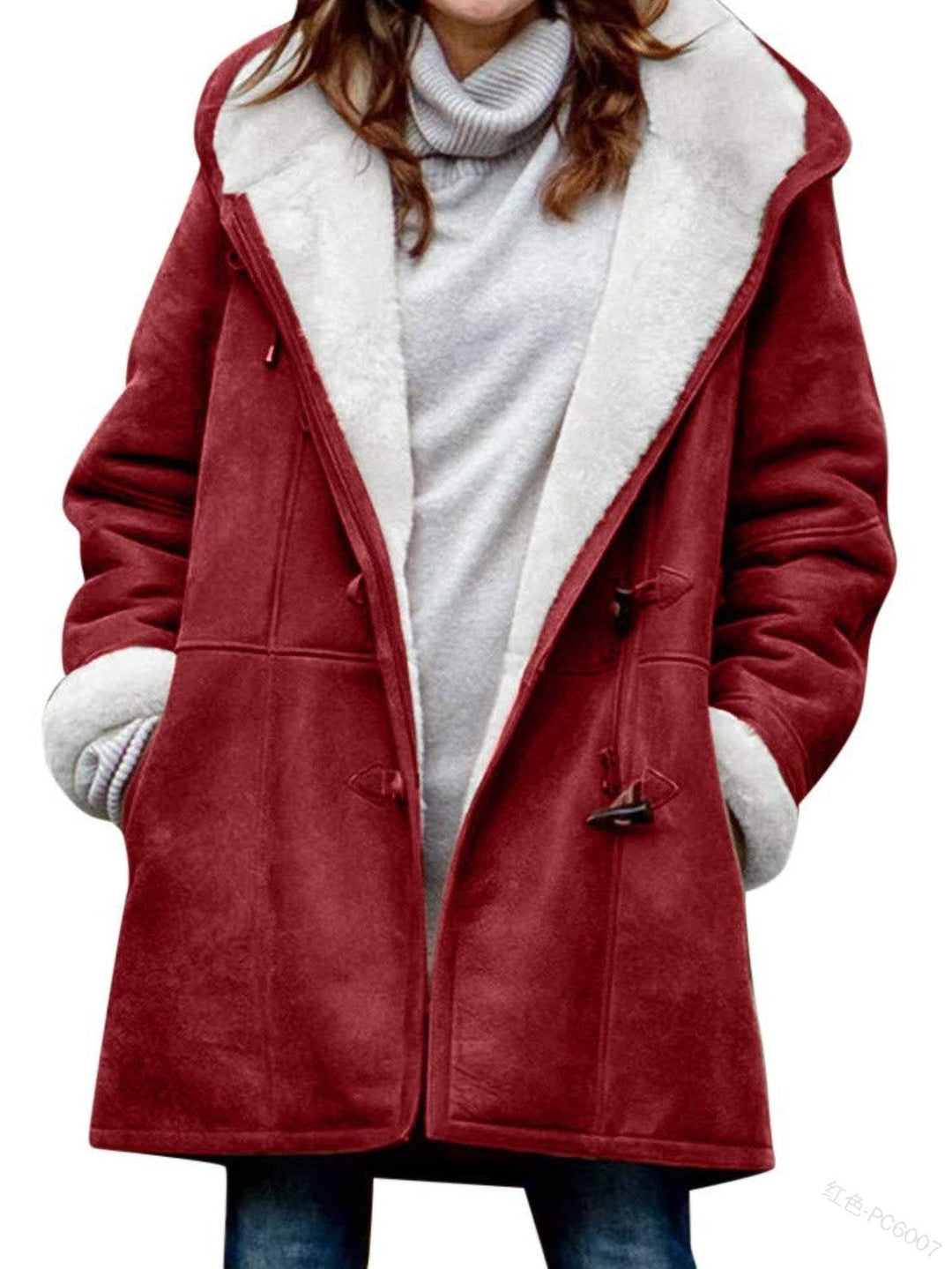 Απαλό και άνετο χειμερινό παλτό για γυναίκες